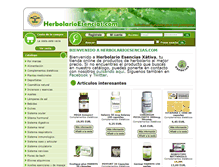 Tablet Screenshot of herbolarioesencias.com